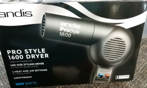 Andis 40250 Pro Style Soft Grip 1600 Watt Hair Dryer – Black
