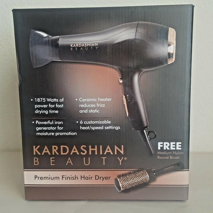 Kardashian Beauty Premium Finish Hair Dryer + FREE Brush