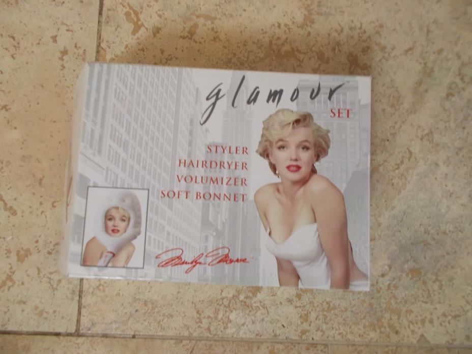 Marilyn Monroe Glamour Set - Styler Hairdryer Soft Bonnet - Salton NEW IN BOX!!