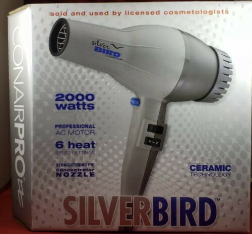 Conair Pro Silver Bird Hair Dryer SB307W