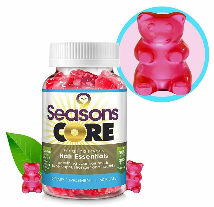 Seasons CORE  Fast Acting Hair Support Vitamin Gummies Best for Hair Growth