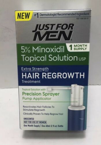 Just for Men EXTRA STRENGTH Hair Regrowth Treatment 1-Month Supply 5% Minoxidil