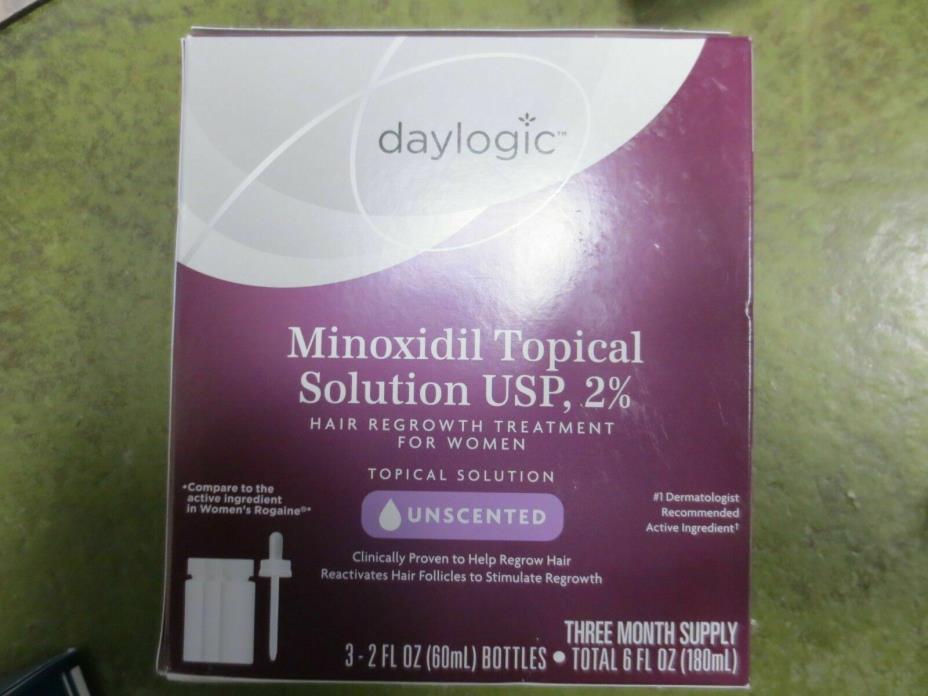 Daylogic For Women 5% Minoxidil Topical Solution Unscented 3 Month Supply 5/2020