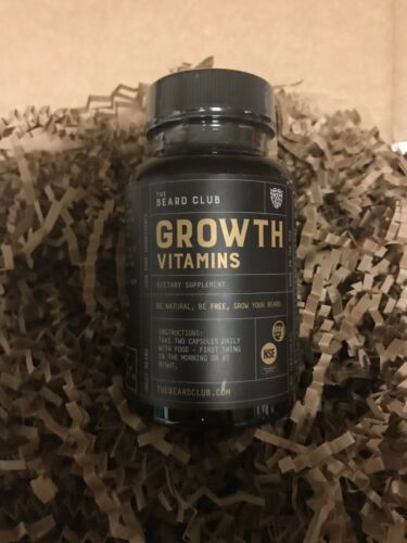 AUTHENTIC The Beard Club Growth Vitamins 60 Caps exp01/2020 NEW