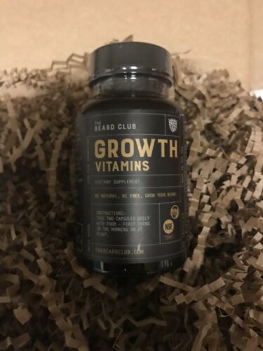 AUTHENTIC The Beard Club Growth Vitamins 60 Caps exp01/2021 NEW.