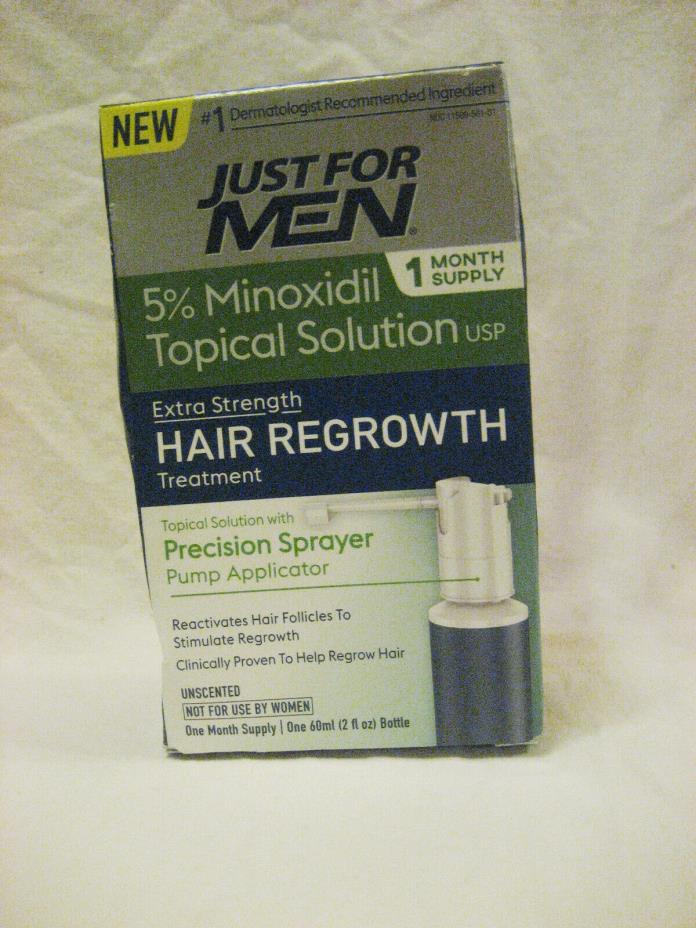 Just for Men Extra Strength Hair Stimulate Regrowth 1 Month Supply 5% Minoxidil