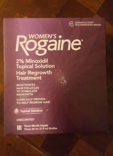 Rogaine Women 3 Month Supply 2% Minoxidil Hair Regrowth Treatment Exp 12/2022
