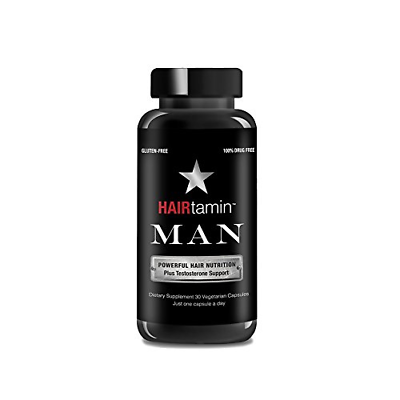 HAIRtamin Man Hair Growth Vitamins - Best Mens Biotin Fast Hair Growth Formula V