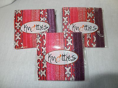 LOT OF 3 PACKAGES OF KNOTTIES HEAD BANDS **NEW** GINGER ALL THE WAY!!!