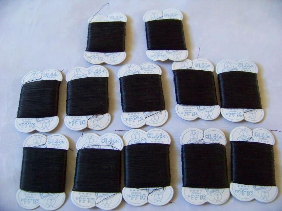 New 12 Bundles of African Plaiting Thread, Threading/Stretching Out Natural Hair
