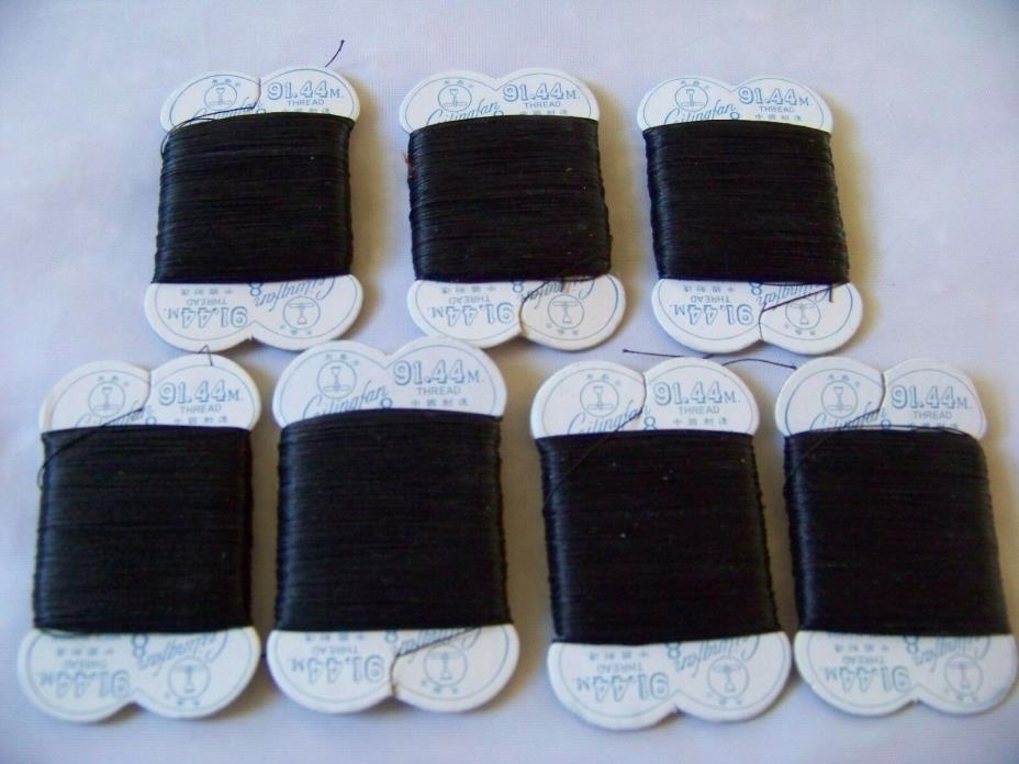 New 7 Bundles of African Plaiting Thread, Threading/Stretching Out Natural Hair