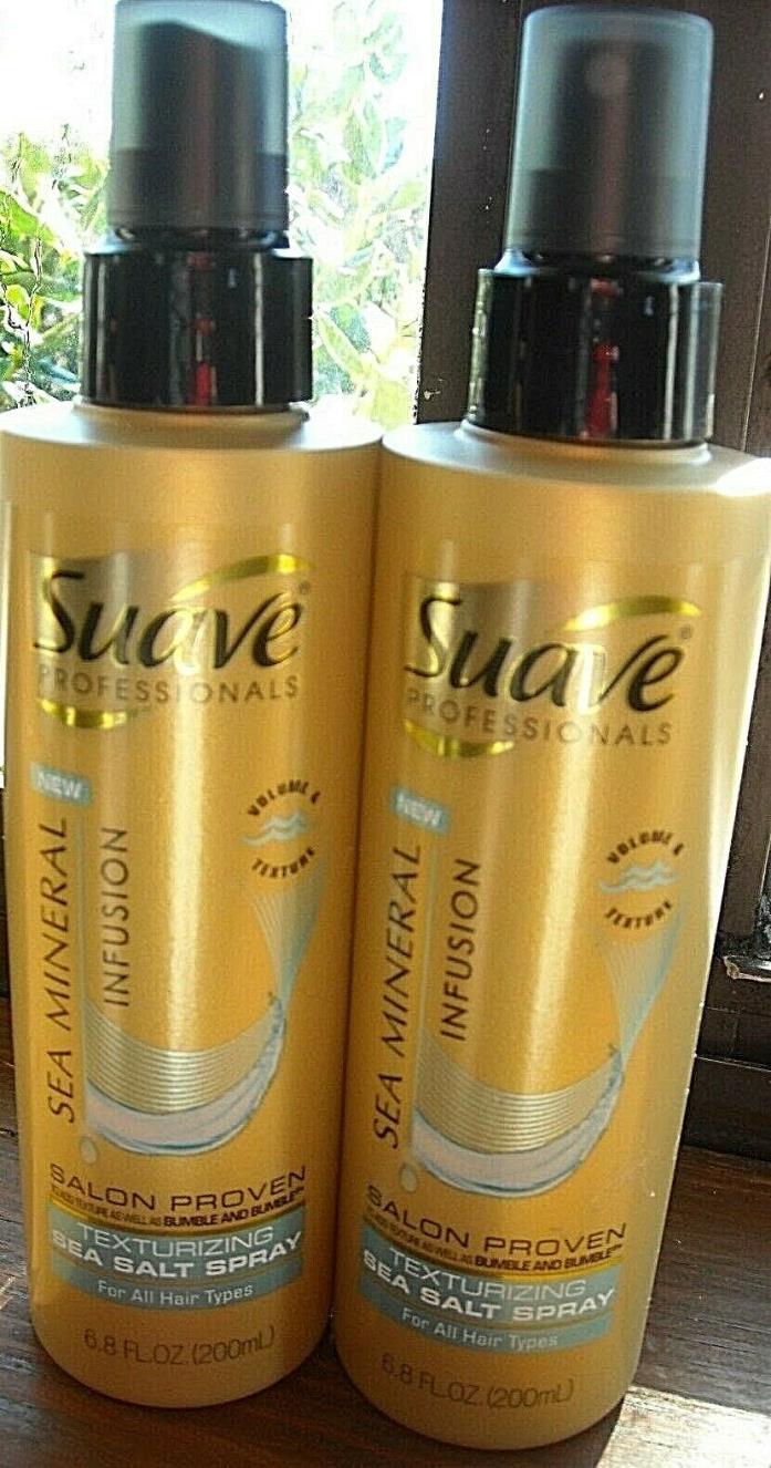 Lot 2Suave Professionals SEA SALT Infusion To ADd Texture And Volume 6.8oz. each