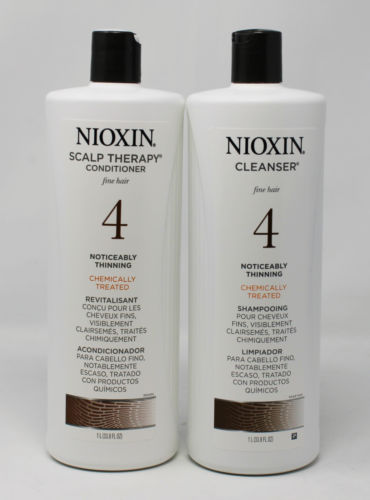 Nioxin System 4 Cleanser And Scalp Hair Therapy Duo 33.8 oz Each