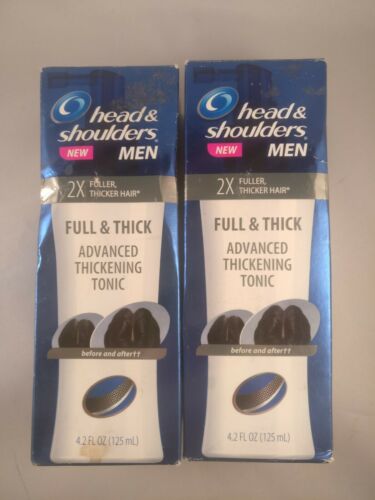 Head & Shoulders Thickening Tonic Lot of 2 Full and Thick Dandruff 4.2 fl oz C-2