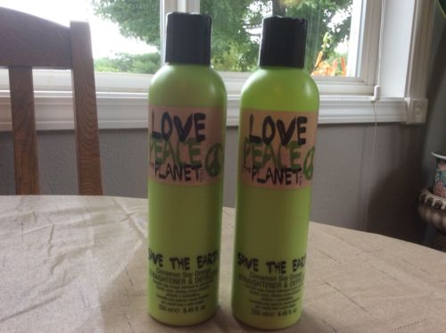 Love Peace Planet Save The Earth Cinnamon Soy Orange Straightener Defrizzer Lot