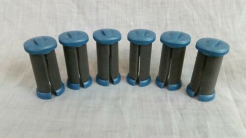 Conair Ion Shine Replacement Lot Of 6 Medium Soft Velvety Rollers CHV261X Curler