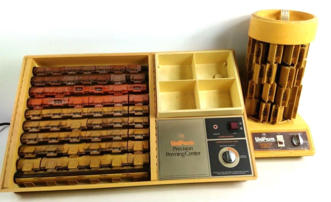 Vintage 1980's Helene Curtis Uniperm Precision Styling Center and Perming System