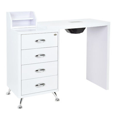 MANICURE STATION WITH BUILT-IN DUST COLLECTOR NAIL TABLE WITH EXTRACTING VENT