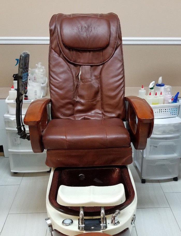 Used Spa Pedicure Chair with Massage. Nail care. Working jets, sprays, drainage.