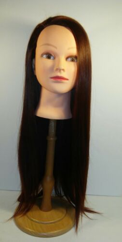 26'' Human Hair Hairdressing Training Head Cosmetology /Barbering Mannequin