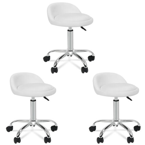 3X Adjustable Height Hydraulic Rolling Swivel Salon Stool Spa Rolling Chair