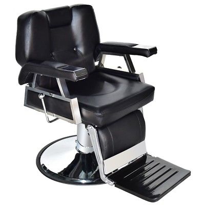 Hydraulic Reclining Barber Chair Hair Styling Beauty Salon Barbershop Equipment