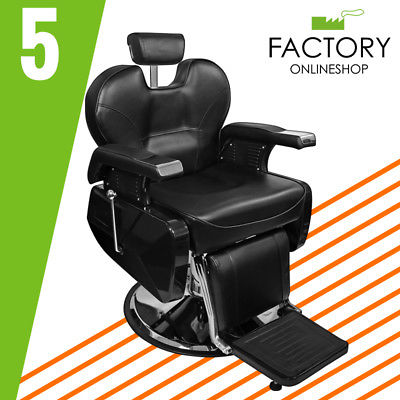 [X5] Deluxe Recliner Barber Chair Hydraulic PVC Leather Hair Salon Spa Washing