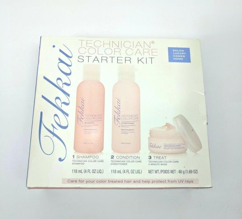 NEW W/ BOX Fekkai Technician Color Care Starter Kit - Shampoo, Conditioner, Mask
