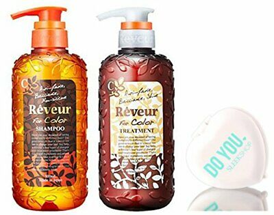 REVEUR Non-Silicon Shampoo & Treatment Set - 16.9 oz / 500ml Kit w/ Sleek MIRROR
