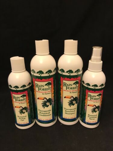 NEW Rain Forest Resources Equinox Hair Care System Lot 4 Shampoo Conditioner +