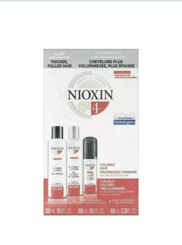 Nioxin 4 Kit - Starter Kit - 3 Peices - Colored Hair -  Progressed Thinning