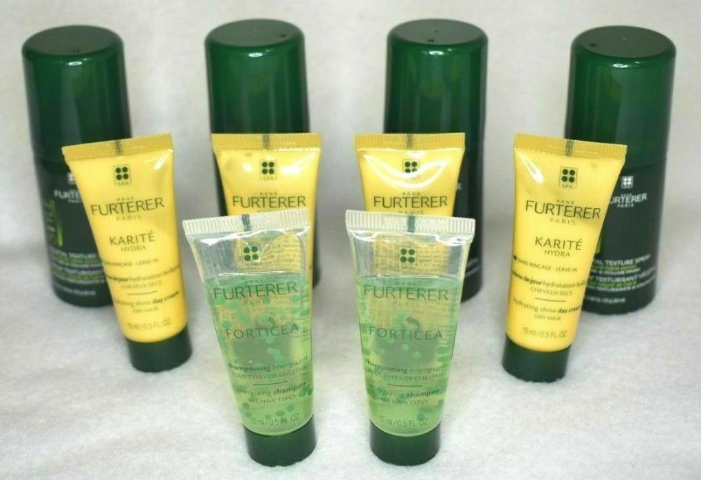10 pc Set FURTERER Vegetal Texture Spray FORTICEA Shampoo KARITE CREAM Brand New