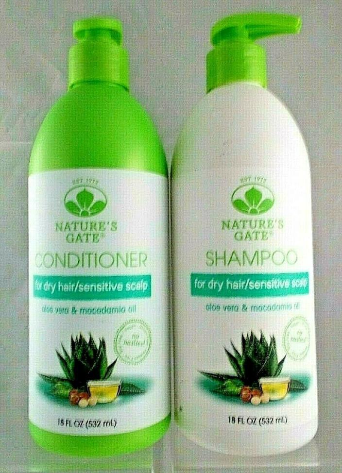 Nature's Gate Shampoo & Conditioner for Dry Hair/Sensitive Scalp ~ Free Shipping