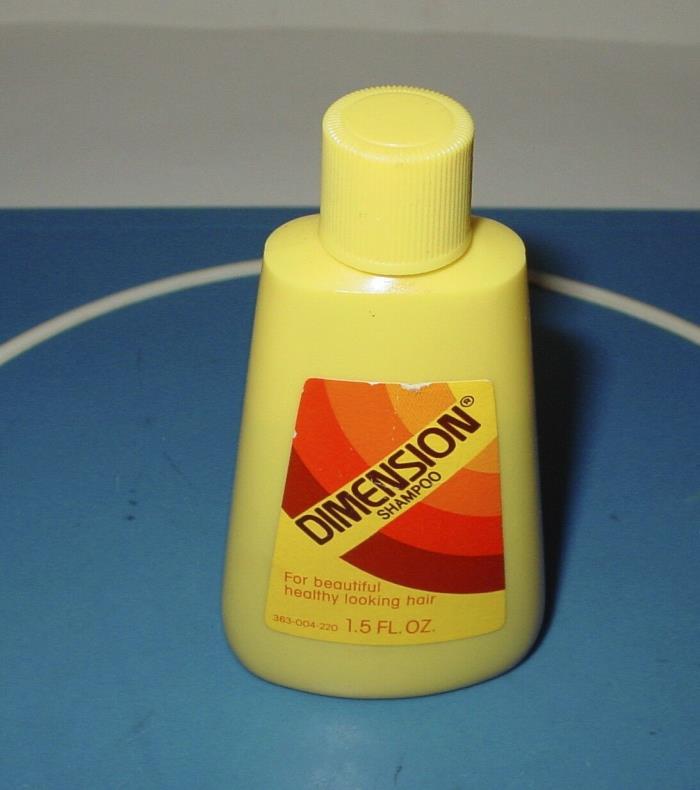 Vintage Dimension Shampoo 1.5oz. Sample Size bottle~Lever Brothers~