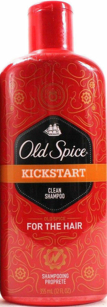 Old Spice Kickstart Clean Hair Shampoo Get Rid Of Dirt 12 Oz Each-PG-28390601