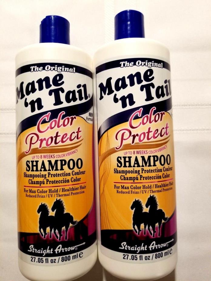 2 Huge Bottles of Mane 'n Tail Color Protect Shampoo - 27.05 oz New