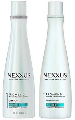 Nexxus PROMEND Split End Repairing System FLAX SEED OIL Concentrated Protein Sh