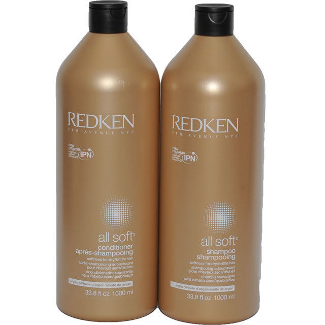 Redken All Soft Shampoo and Conditioner 1L (33.8oz) Duo