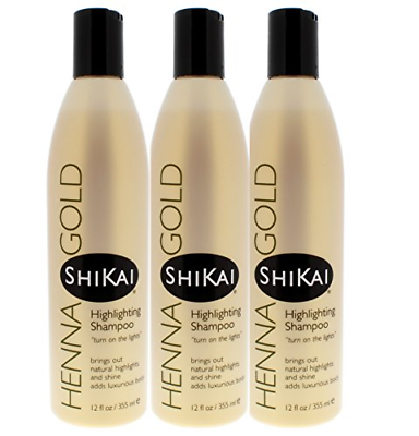 Shikai - Henna Gold Highlighting Shampoo, Brings Out Natural Highlights & Shine,