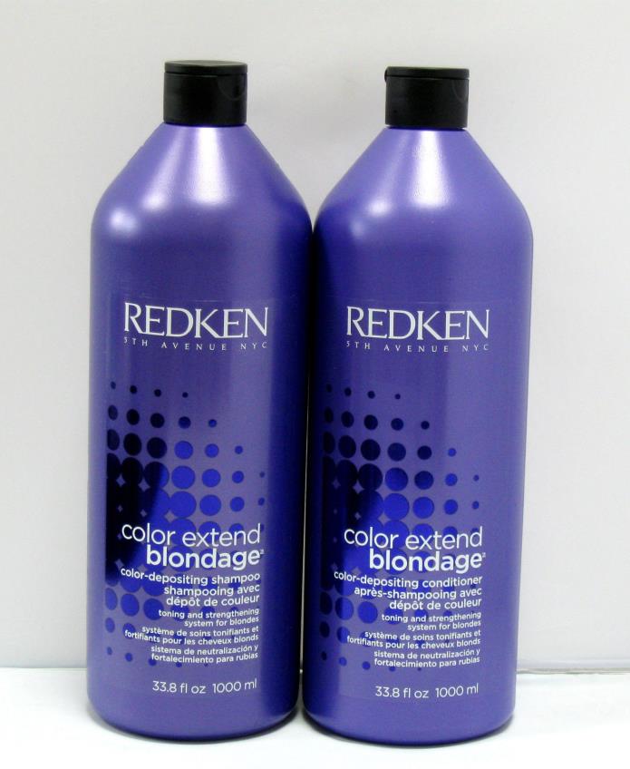 Redken Color Extend BLONDAGE Color Depositing Shampoo & Conditioner 33.8 oz Set
