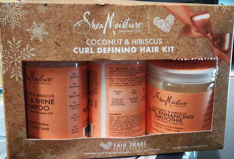 Shea Moisture Coconut & Hibiscus Curl Defining Hair Kit (LOC BK27-1)