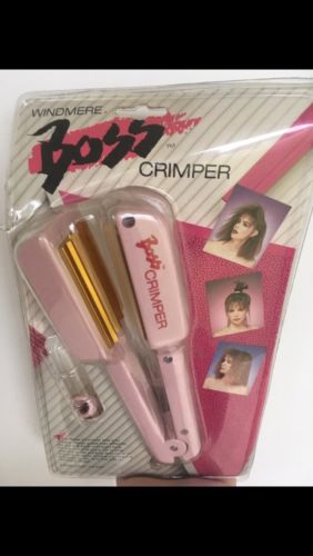 Vintage 1980's Windmere Pink Boss Hair Waver Crimper Styler Iron Brand New
