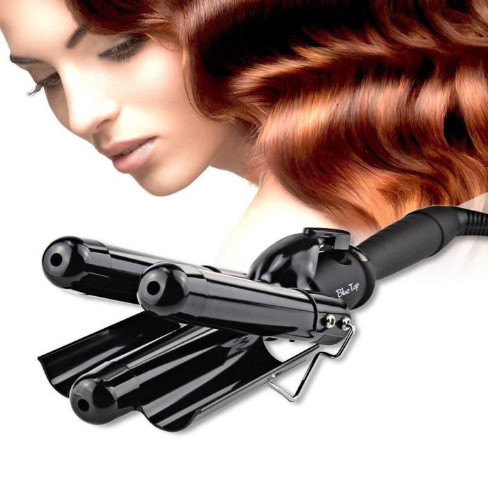 Professional 25mm Hair Waver 3 Barrels Curler Rollers, Iron Hair Styling Tool...