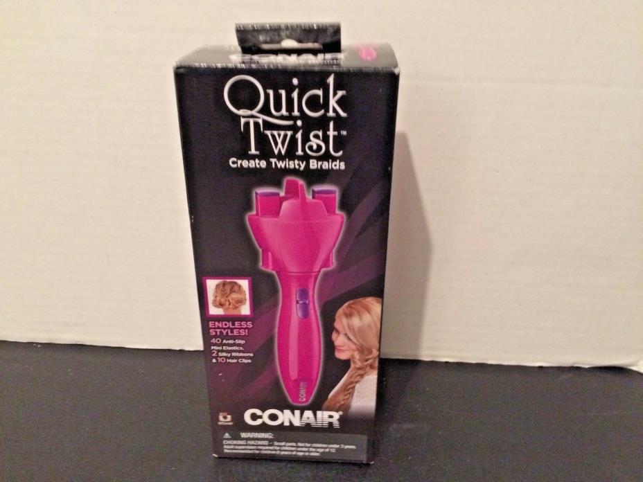 CONAIR QUICK TWIST PINK CREATS TWISTY BRAIDS