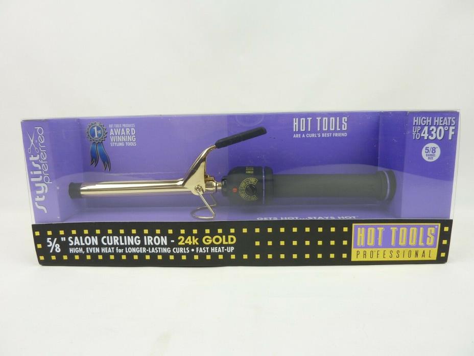 Hot Tools HT1109 Midi Professional Curling Iron with Multi Heat Control 5/8 Ins
