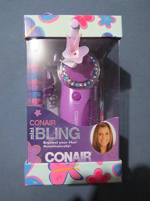 CONAIR MINI BLING BEJEWEL YOUR HAIR AUTOMATICALLY KIDS HAIR JEWELRY FOR HAIR