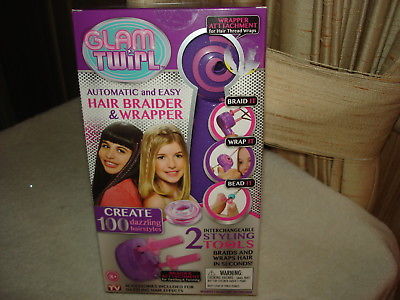 GLAM TWIRL AUTOMATIC EASY HAIR BRAIDER AND WRAPPER FOR KIDS & TEENS: AGES 8+