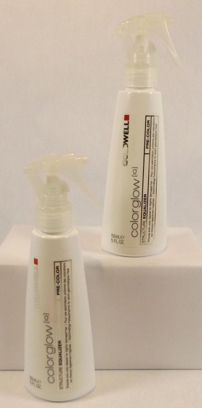 Qty 2 Goldwell Colorglow IQ Structure Equalizer Spray Pre-Color 5 fl oz ~Used