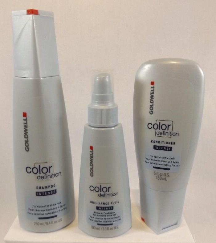 Goldwell Color Definition Intense Shampoo 8 oz Conditioner 5 oz Brilliance 3.3oz