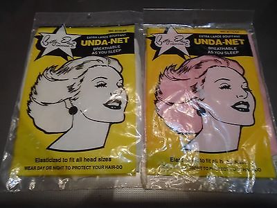 VINTAGE BETTY DAIN UNDA-NET NIP #110 EXTRA LARGE LOT OF 2 BOUFFANT CAP